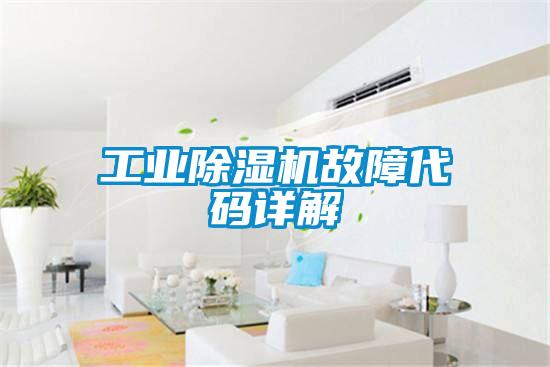 工業(yè)除濕機故障代碼詳解